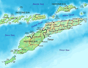 Map Timor Inseln