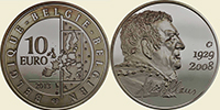 Europasternmünze Silber Belgien 2013