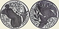 Europasternmünze Silber Italien 2015