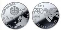 Europasternmünze Silber Portugal 2015