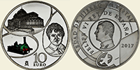 Europasternmünze Silber Spanien 2017