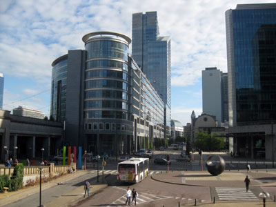 Blick vom Gare du Nord Brüssel 2011